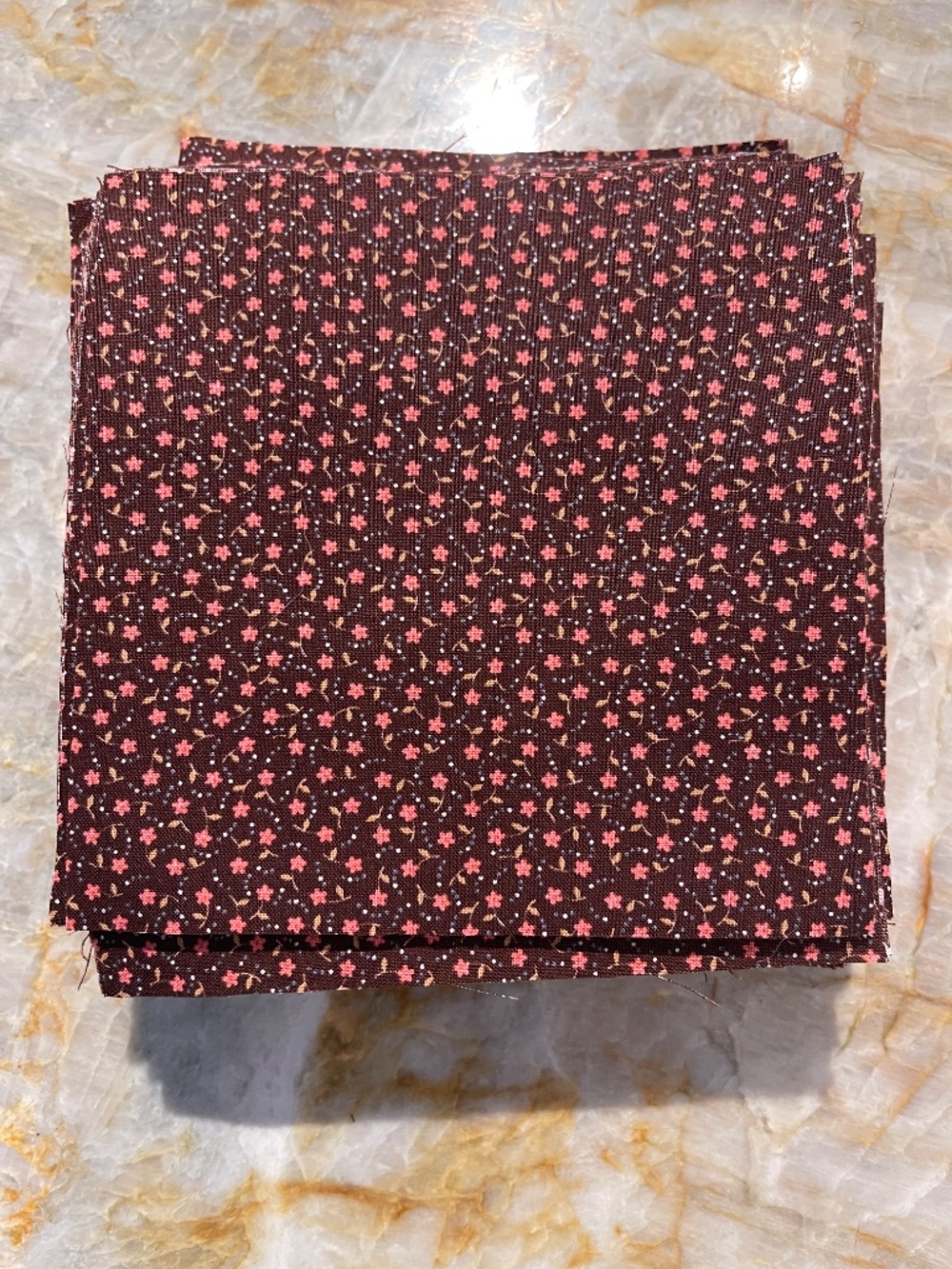 132 Precut 5" Cotton Quilt Squares Calico Charm Pack